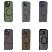 Apple iPhone 16 Pro Max Kılıf Magsafe Şarj Özellikli Mat Arka Yüzey Zore Sio Kapak thumbnail 8