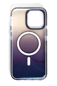 iphone 15 Pro Kılıf Magsafe uyumlu Renk geçişli Darbe emici Kapak - 2