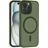 Apple iPhone 16 Pro Kılıf Magsafe Şarj Özellikli Mat Arka Yüzey Zore Sio Kapak - 7