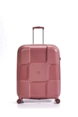 GAP Pembe Polo Poliplan Kırılmaz Unisex Valiz Seti - 3