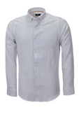 Erkek Silim Fit Spor Gofre Uzun Kol Gömlek BGL-ST03898 thumbnail 2