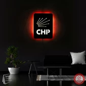 Işıklı Tablo Marketi CHP Parti Logo Tablosu - 2