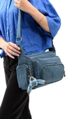 Klinkır Kumaş Kadın Postacı Omuz Çantası Çapraz Askılı Çok Cepli Su İtici Kumaş 30*20 Cm - 11