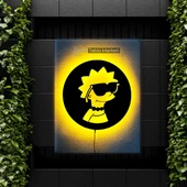 Işıklı Tablo Marketi Simpsonlar Tablo V4 - 1