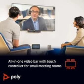 POLY Studio X30 Hepsi Bir Arada Video Çubuğu ve TC8 Kumanda Kiti (83Z46AA) thumbnail 6
