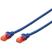 DIGITUS 3m CAT6 Utp DK-1617-030/B Mavi Patch Kablo (10'lu Paket) - 1