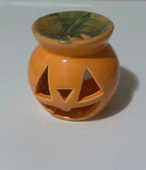 Cadılar Bayramı (Halloween) Özel Kabak Seramik Buhurdanlık/Mumluk (1 ADET). thumbnail 4