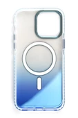 iphone 15 Pro Kılıf Magsafe uyumlu Renk geçişli Darbe emici  Kapak - 3
