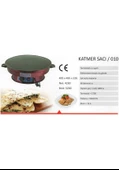 Uğur  Elektrikli 1750 W Termostatlı Katmer Yufka Sacı - 4