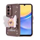 Galaxy A15 Kılıf Kamera Korumalı Figür Tasarımlı Zore Kapya Kapak - 7