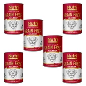 Nutri Canin 400Gr %92 Sığır Etli Tatlı Patatesli Hipo Alerjenik Tahılsız 6Adet Yaş Köpek Maması - 5