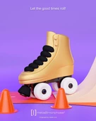 Metalmorphose Roller Skate Anahtarlık - 6