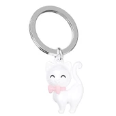 Metalmorphose Beyaz Kedi Anahtarlık thumbnail 6