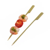 Dolphin Ahşap Yassı Tutamaklı Saplı Çöp Şiş - Boy : 12 Cm. - 50 Adetlik 10 Paket thumbnail 3