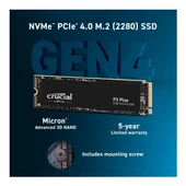 Crucial P3 Plus 4TB SSD m.2 NVMe PCIe CT4000P3PSSD8 - 3