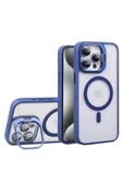 iphone 13 Pro  Kılıf Kamera Standlı +Lens koruyuculu Kapak - 6