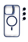 iphone 13 Pro  Kılıf Kamera Standlı +Lens koruyuculu Kapak - 2