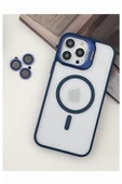 iphone 13 Pro  Kılıf Kamera Standlı +Lens koruyuculu Kapak - 7