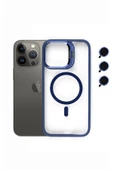 iphone 13 Pro  Kılıf Kamera Standlı +Lens koruyuculu Kapak - 1