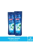 Clear Men Kepeğe Karşı Etkili Şampuan Cool Sport Menthol Ferahlatıcı Mentol Etkisi 350 ml X2 Adet - 1