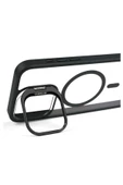iphone 13 Pro Max Kılıf Magsafe uyumlu Kamera Standlı +Lens koruyuculu Kapak - 4