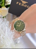 Ferro Çelik Kordon İyon Kaplama Kasa 3 Atm Suya Dayanıklı Kadın Kol Saati+Bileklik EFL40115-B6 thumbnail 2