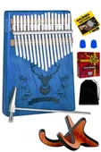 Midex KLX-454G-PAK Hakiki Ağaç Geyik Desenli Kalimba 17 Tuşlu Full Set - 1