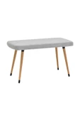 VİLİNZE Eames Ahşap AyakTeddy Mutfak Masası Bankı - 1