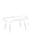 VİLİNZE Eames Ahşap AyakTeddy Mutfak Masası Bankı - 4