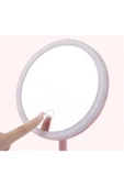 Dokunmatik Led Işıklı Usb Li Yuvarlak Masa Üstü Makyaj Aynası -makyaj Aynası Led thumbnail 4