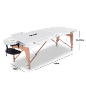 Voit 55003 Katlanabilir Masaj Masası Çantalı, Kılıflı, Beyaz - 2