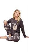 Pijamood Kadın Kışlık Polar Uzun Kol Pijama Takımı - 1
