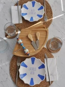 La Dolce Vita Mavi Beyaz 2 adet Pasta Tabağı - 1