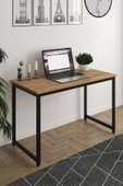 AEKA AE-4600 Çalışma Masası 120'lik Atlantik Çam Suntalı ve Metalli Bilgisayar Masası Ofis Masası - 1
