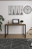 AEKA AE-4600 Çalışma Masası 120'lik Atlantik Çam Suntalı ve Metalli Bilgisayar Masası Ofis Masası - 4