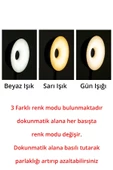 Şarjlı Dokunmatik 20 Led  Flexible Masa Lambası Beyaz - 3