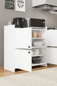 AEKA AE-3060 FORUM BEYAZ 4 KAPAKLI, 4 RAFLI, ÇOK AMAÇLI DOLAP,AYAKKABILIK, KAHVE KÖŞESİ, BALKON, BANYO, - 5