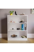 AEKA AE-8001 VİTO 3 Raflı Küçük Kitaplık, Beyaz Suntalam, Ofis Mobilyaları, Oturma Odası, Yatak Odası - 1