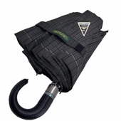 April A-228G Elite G3 Otomatik 10 Telli Şemsiye Ekose Siyah thumbnail 1