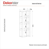 Dekorister Raun Kitaplık Sepet - Antrasit - 7