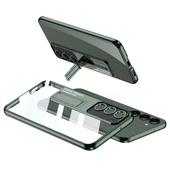 Galaxy S23 Plus Kılıf Kamera Korumalı Şeffaf Tasarımlı  Lego Standlı Kapak - 1
