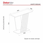 Dekorister Gravity Dresuar Siyah - Traverten - 8