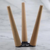 Ahşap Sehpa 3'lü Ayak Takımı Zigon Puf Tabure Ayağı Masa Ayakları 35 cm Bağlantı Aparatı Dahil thumbnail 7