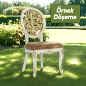 Beliza Sandalye Sert Plastik Krem Altın Gold Koltuk Bahçe Balkon Mutfak Yemek Masası Sandalyesi thumbnail 4