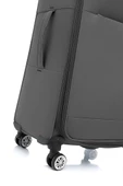 Louisiana Polo 2'li Valiz Seti Orta ve Kabin Boy Lüx Kumaş Valiz Antrasit 2082 thumbnail 6