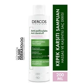 Vichy Dercos Anti Pelliculaire Sensitive Hassas Saç Derisi İçin Kepek Karşıtı Saç Bakım Şampuanı 200Ml thumbnail 1