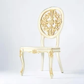 Beliza Sandalye Sert Plastik Krem Altın Gold Koltuk Bahçe Balkon Mutfak Yemek Masası Sandalyesi thumbnail 8