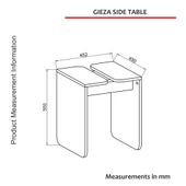 Dekorister Gieza Yan Sehpa Siyah-Atlantikçam thumbnail 7