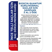 Bioxcin Quantum Kuru ve Normal Saçlar Şampuan 3x300ml 3 Al 2 Öde - 4