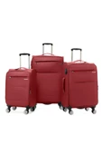 Louisiana Polo 3'lü Valiz Seti Lüx Kumaş Valiz Bordo 2082 thumbnail 1